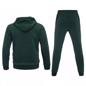 Survêtement unisexe rouge, veste et pantalon à fermeture éclair intégrale, couleur unie, style sportif, polyester respirant, vêtements d'automne pour adultes - Product Image 4