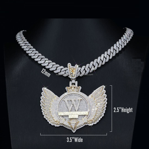 Colgante personalizado con forma de mariposa y logotipo de diseñador en plata 925 con diamantes de moissanita VVS, colgante de tendencia con tamaño y forma personalizados - Product Image 3