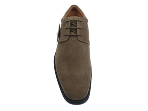 Chaussures habillées pour hommes en daim marron, style Derby, à lacets, bout pointu, respirantes, semelle extérieure en caoutchouc antidérapante, pour le bureau et la carrière, toutes saisons, couleur unie - Product Image 5