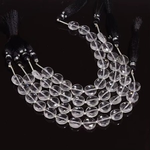 คริสตัลควอตซ์ธรรมชาติทรงเหรียญเหลี่ยมเพชรพลอยขนาด 10 มม. 10.5 มม. ลูกปัดพลอยขายส่งจำนวนมากสำหรับทำเครื่องประดับจากโรงงานโดยตรง หินแฟนซี - Product Image 2