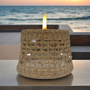 Pantallas de Lámparas Decorativas Redondas Marrones Ecológicas, Decoración de Iluminación Sostenible para Restaurantes, Hoteles y Áreas Recreativas - Product Image 3