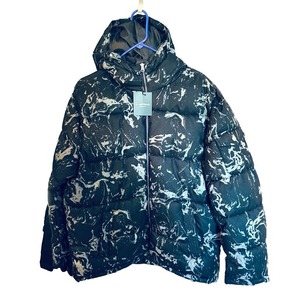 Blouson d'hiver pour homme en toile enduite de haute qualité, léger, coupe-vent, col montant, style streetwear décontracté, pour l'extérieur - Product Image 2