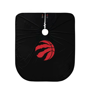 Capa de corte profesional para peluquero y barbero, con logotipo grande de los Chicago Bulls y Toronto Raptors, color personalizado - Product Image 1