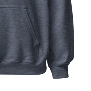 Sweat-shirt à capuche unisexe gris anthracite avec motif brodé circulaire, en molleton, à manches longues, décontracté, pour l'hiver - Product Image 6