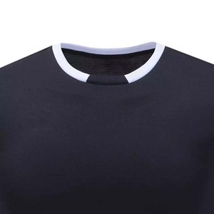 <b>Navy</b> Grey Simple Design Sportswear Soccer Jersey Team Name Short Sleeve Quick Drying Breathable Crew-neck <b>Tops</b> Number Logo - Product Image 4