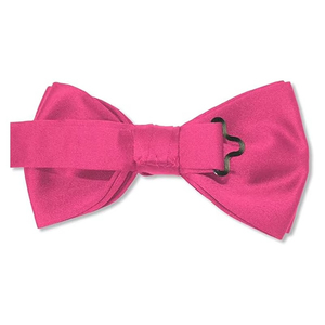 โบว์ไทสีพื้นผ้าโพลีเอสเตอร์เนื้อนุ่มแบบกำหนดสีได้ สำหรับงานแต่งงานหรือสวมใส่ลำลอง อุปกรณ์เสริมสำหรับพ่อและลูกชาย สำหรับผู้ชายและเด็กผู้ชาย - Product Image 3