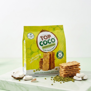 Venta al por mayor TOPCOCO Galleta de Coco con Frijol Mungo 150g, Snack Crujiente de Coco y Frijol Mungo, Precio Competitivo, Exportación - Product Image 2