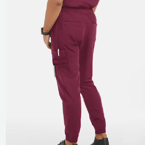 Conjunto de Uniforme Médico Unisex de Manga Corta con Bolsillo en el Pecho y Cierre, Uniforme de Hospital para Enfermeras y Clínicas, Ropa de Trabajo de Spandex y Poliéster - Product Image 4