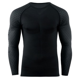 Compression Breathable Spandex/Polyester 220g Unisex Full Sleeve Rash Guard Custom Logo (<b>Heat</b>-Transfer Printing) NTEX OEM - Product Image 4
