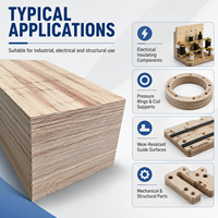 Pour OEM, plaque de bois densifié stratifié haute résistance, densité 0,7-1,4 g/cm³, épaisseur 5-130 mm, pour isolation industrielle