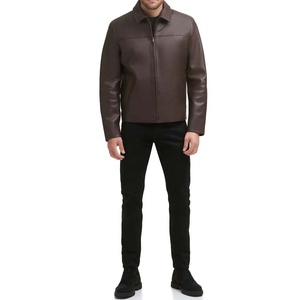 Chaqueta de Motocicleta de Cuero Genuino Suave Marrón para Hombre y Mujer, Diseño Personalizado con Logotipo, Precio de Fábrica PIHA SPORTS - Product Image 5