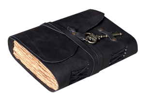 Costom Handmade Vintage <b>Leather</b> Journal Notebook Unique Antique Style Sketchbook Deckle Edge Hardbound Pencil for Travel <b>Diaries</b> - Product Image 4