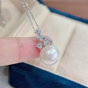 สร้อยคอมุกน้ำจืดขนาด 7-8 มม. สำหรับผู้หญิง ดีไซน์โดดเด่น พร้อมสายคล้องคอ เหมาะเป็นของขวัญ - Product Image 3