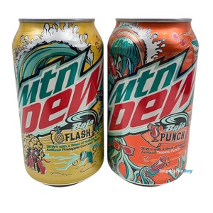 Mountain Dew Baja Point Break Punch, Paquete de 12 Latas de 12oz, Refresco con Sabor Cítrico, Bebida Refrescante, OEM EE. UU. - Product Image 4