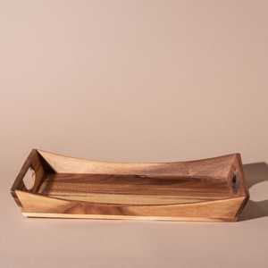 Top Standard Wooden Serving Tray Indian Handicraft Wholesale Item Natural Acacia Mango Shisham <b>Pine</b> Wood High Quality Modern - Product Image 6