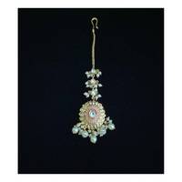 Maang Tikka Fusion Moderne et Traditionnel avec des Détails Élégants, Bijou de Tête de Mariée pour un Look de Mariage Stylé
