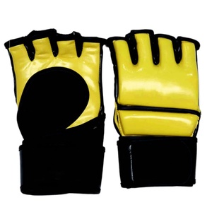 Gants d'entraînement MMA en cuir véritable avec sangle réglable, respirants, pour arts martiaux - Product Image 5