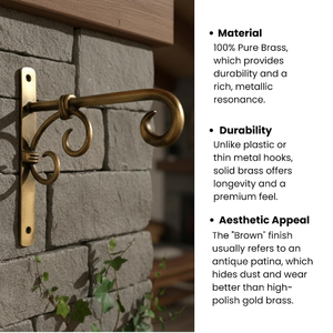 Custom Home Best Storage Solution Brass Hook Hanger Set For Purse Bag <b>Clothes</b> Hanging Holder At Reasonable Price From India - Product Image 5