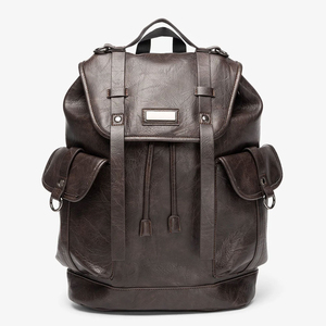 Custom Made <b>Lightweight</b> Leather <b>Backpacks</b> Hot Sale Leather <b>Backpacks</b> Made in Pakistan Leather <b>Backpacks</b> - Product Image 1