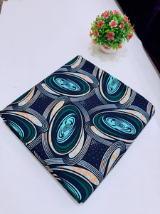 Tela de algodón estampada con cera de Adís Abeba para mujer, últimas tendencias en Ankara 2025, tela de algodón y lazos para prendas y ropa. - Product Image 4