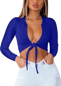Top Corto para Mujer, Tela Suave, Ajuste Cómodo, Estilo Casual Diario, Ligero - Product Image 4