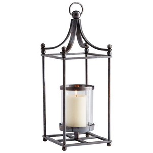 New Classic Selling Modern Looking Stainless Steel & Glass <b>Lantern</b> In Shiny <b>Black</b> Finish Centerpiece For Outdoor Handmade - Product Image 2