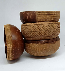 ชามมะพร้าวธรรมชาติรักษ์โลก - ชามไม้ใช้ซ้ำได้สำหรับห้องครัวและของตกแต่ง // Mr.Tom - Product Image 2