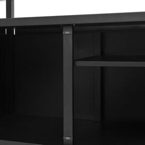 Îlot de cuisine extérieur K K 54,5 pouces avec plan de travail en acier inoxydable, chariot de barbecue en métal, table, armoire de rangement, étagère à épices - Product Image 4