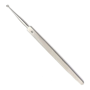 Curette dermique à une extrémité de 3 mm en acier inoxydable, instrument chirurgical pour les procédures ORL et cutanées, utilisation de précision - Product Image 3