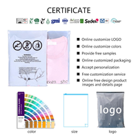 Sacs refermables mats recyclables avec logo personnalisé pour l'emballage des vêtements, pochettes de rangement en plastique imprimées avec fermeture éclair pour les vêtements