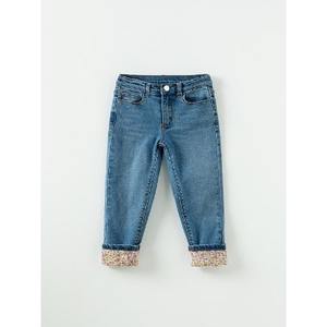 Pantalones Florales Coreanos OZKIZ para Niños, Diseño Casual Recto, Tela Tejida para 2-7 Años - Moda Infantil Primavera/Otoño, Venta al Por Mayor - Product Image 1