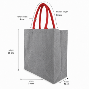 Recycled Cotton Canvas Tote Bag 225 GSM Gusseted Promotional Shopping Bag Padded Handles Custom Logo OEM Private Label Wholesale - Product Image 4
