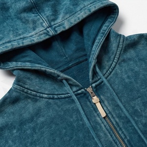 Custom <b>Distressed</b> Embroidery Mens Acid Wash Oversized Stacked Pants Sun Faded Pullover Hoodies Breathable Tracksuits - Product Image 4