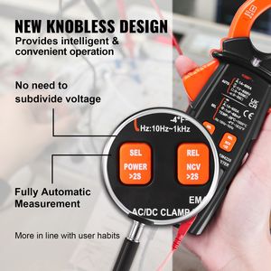 Multímetro Digital de Pinza de 600A con Medición de Voltaje/Corriente/Resistencia RMS y Prueba de Continuidad de Diodos, Retención de Datos y Medición de Capacitancia - Product Image 4