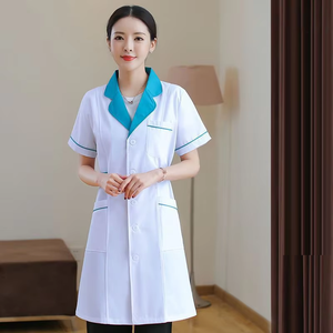 ชุดยูนิฟอร์มโรงพยาบาล OEM 2026 สำหรับแพทย์หญิง เสื้อคลุมยูนิฟอร์มโรงพยาบาล ผลิตจากโพลีเอสเตอร์/คอตตอน โดย TRIOTAKE INDUSTRY - Product Image 5