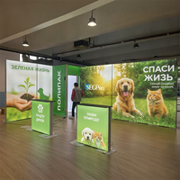 Boîte à lumière modulaire LED rétroéclairée avec graphique SEG, promotionnelle, pour salon professionnel, exposition, stand moderne pour expositions et événements