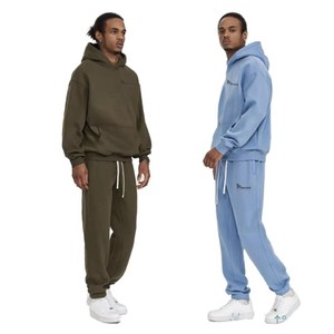 Ensemble de jogging décontracté pour homme, deux pièces, fermeture éclair intégrale, vêtements de sport d'hiver, imprimé réfléchissant - Product Image 3