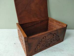 Aaliyan Impex Cheap Decorative Wooden Treasure <b>Box</b> for Coins Jewelry <b>Trinkets</b> and Collectibles with Classic Vintage Artistic - Product Image 2