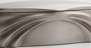 Caja Rectangular de Metal Plateado para Frutos Secos, Contenedor de Lujo para Dátiles con Relieve de Ondas Fluidas, Lata Decorativa para Regalo, Eventos y Fiestas - Product Image 3