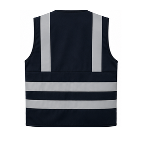 Gilet de sécurité léger réfléchissant haute visibilité pour hommes, vêtements de travail, fabricant sur mesure, fournisseur en gros, uniforme de protection - Product Image 2