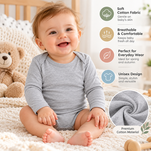 Vêtements d'escalade pour bébé Detailor A6034, style coréen, en coton floral, à manches longues, unisexe, sans logo, pour printemps et automne - Product Image 4