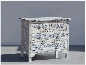 Console de style moderne avec incrustations en os, design personnalisé, commode à tiroirs pour salon, artisanat fait main à faible coût pour l'extérieur - Product Image 2