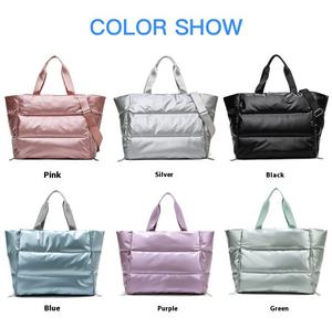 Bolsas de Gimnasio Personalizadas con Logotipo para Mujer, Bolsa de Viaje de Gran Capacidad con Compartimento para Zapatos, Porta Esterilla de Yoga, Impermeable y Ligera - Product Image 3
