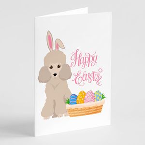 Lunatique A7 taille 5x7 cartes vierges jouet crème caniche cartes de voeux de pâques paquet de 8 avec enveloppes - Product Image 1