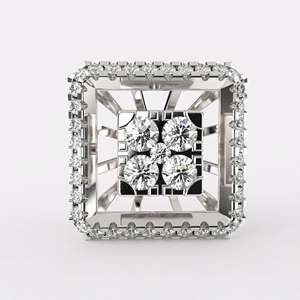 Boucles d'oreilles en diamant naturel taillé brillant plaqué argent, certifiées IGI, pour accessoires de fête féminins, mode, directement de l'usine - Product Image 1