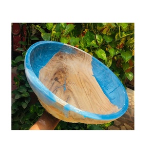 Bol en bois et résine de qualité antique très exigeant Produit en bois de haute qualité Bol en bois en gros Vente chaude et bol en gros - Product Image 1