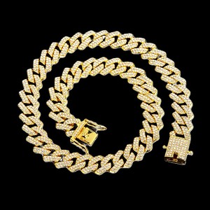 S925 Silver VVS Moissanite Diamond Necklaces Gold PlatedIGI Certified Brilliant cut Luxury Link <b>Chain</b> Hip Hop <b>Iced</b> <b>Out</b> Jewelry - Product Image 1
