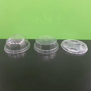 Tapa de plástico PET transparente de diseño más reciente 2026, superventas, de 75/85/95/120 mm, tapas desechables tipo domo y planas para envasado de bebidas - Product Image 6