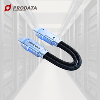 Rakitan Kabel Kecepatan Tinggi 30AWG Tembaga Berlapis Perak MCIO 4X SFF-TA-1016