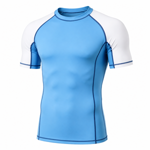 Wholesale Customized High Quality Breathable <b>Rash</b> <b>Guard</b> for <b>Men</b>-Spandex/Polyester Quick Dry Anti-UV ODM/OEM Service - Product Image 3